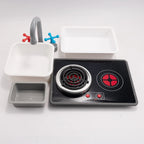 Kitchen Stovetop Toy Playset Educational Versatile Gift Role Playing Mini Play Pretend Play Kitchen Toy for Girls Boys Gifts