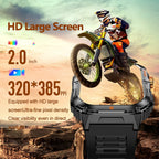 Outdoor Sport Smart Watch 2.00" 3ATM Waterproof LED Flashlight Answer Call 1000mAH Big Battery Health Fitness Tracker Smartwatch