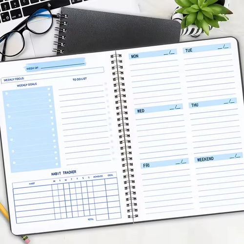 2026 Daily Planner 300 Sheets | Mental Health Fitness Tracker Goal Diary for Students & Teachers (School/Office Stationery)