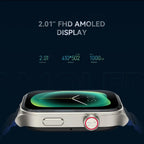 Kieslect Ks2 Smart Watch Waterproof 3ATM Black with 2.01'' AMOLED Display Health Fitness Activity Tracker with Calling Function