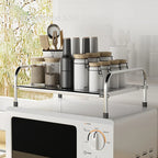 【S】Kitchen Stainless Steel Induction Cooker Rack Floor Mounted Multifunctional Shelf Gas Stove Support Kitchen Accessories