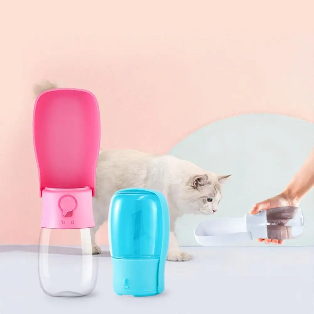 Pet Supplies 300ml Pet Dog Water Bottle Portable Leakproof Pet Walking Feeder Foldable Pet Water Dispenser Drinking