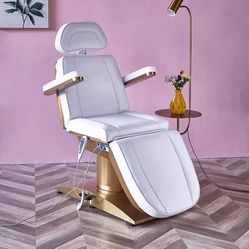 Beauty Salon 3 or 4 Motor Metal Base Beauty Bed with Manual and Remote Control