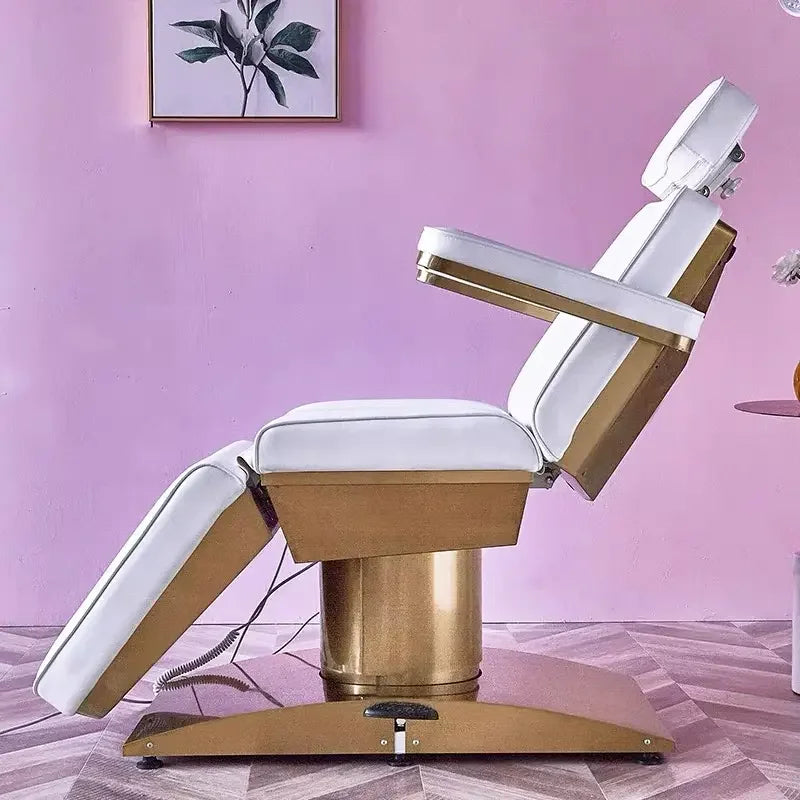 Beauty Salon 3 or 4 Motor Metal Base Beauty Bed with Manual and Remote Control
