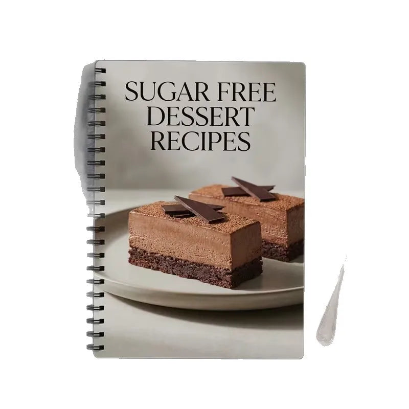 Bestseller, Health Fitness, Sugar Free Dessert Recipe Guide, Easy Sugar Free Snack Notebook, Notebook Weight Loss