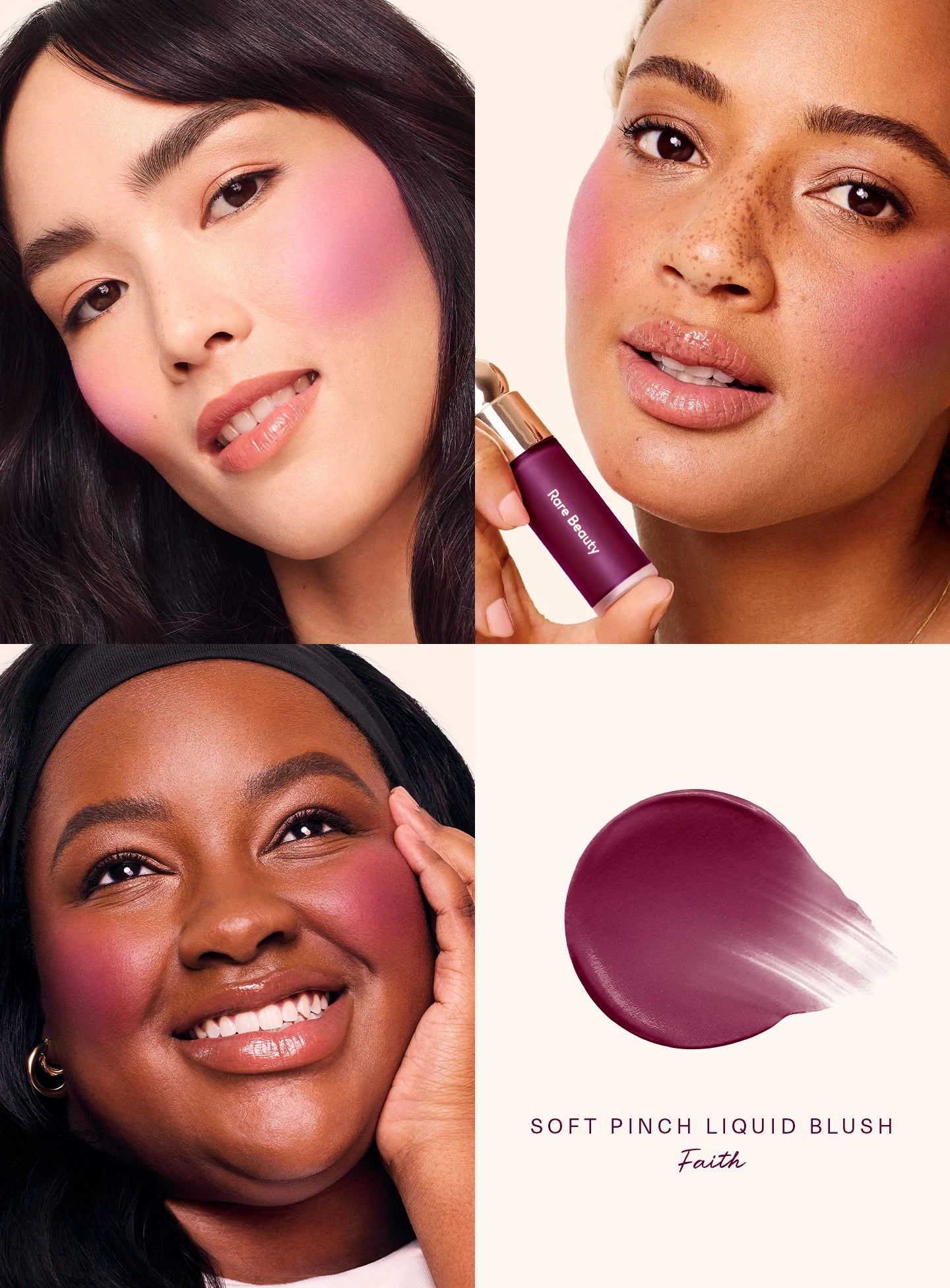 Rare Beauty Soft Pinch Liquid Blush Suitable Cheeks Waterproof and Long-Lasting Plump Suitable All Skin Color Natural Cosmetic