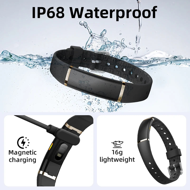 2026 LIGE New Smart Bracelet Women Health Fitness Tracker Ultra-thin Heart Rate Monitoring Wristband Original Man Sports Watches