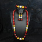 Fashion temperament red suit, trendy personalized jewelry