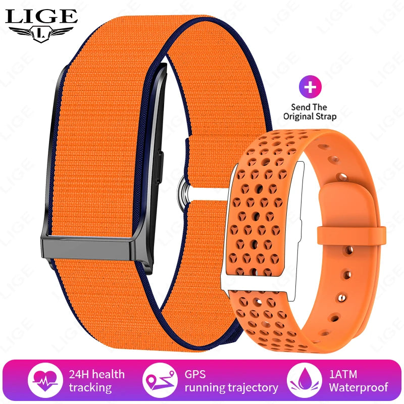 LIGE 2025 New Smart Watch Men Health Fitness Track Screenless Smart Wristband Wearable Sport Bracelet 1ATM Waterproof Smartwatch