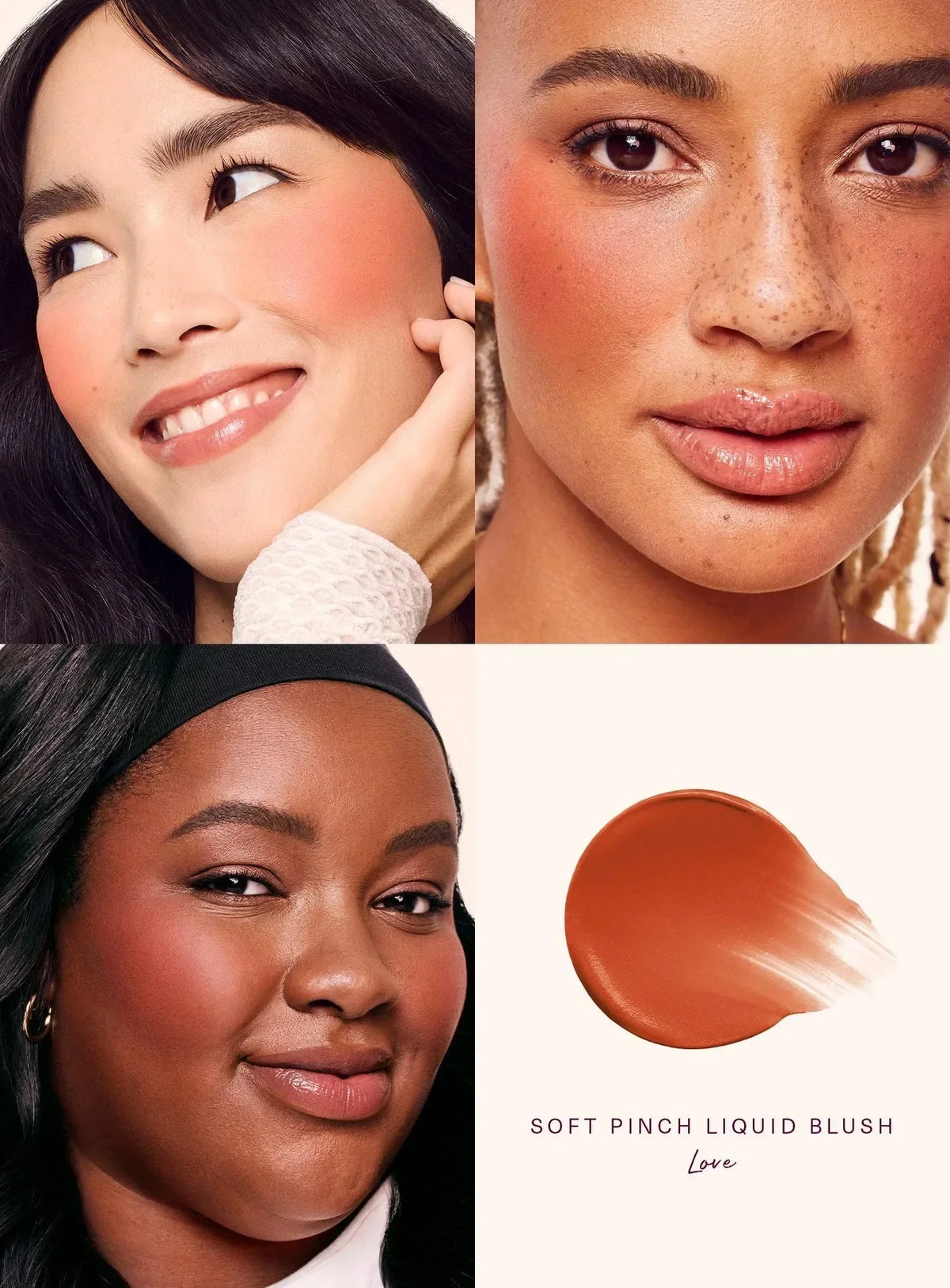 Rare Beauty Love Encourage Believe Virtue Hope Grateful Happy Joy Lucky Worth Blush Plump Seamless High-impact Weightless Makeup