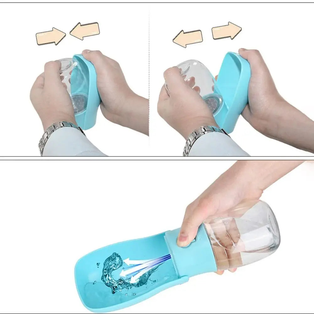 Pet Supplies 300ml Pet Dog Water Bottle Portable Leakproof Pet Walking Feeder Foldable Pet Water Dispenser Drinking