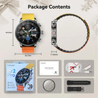 Kieslect Ks2 Smart Watch Waterproof 3ATM Black with 2.01'' AMOLED Display Health Fitness Activity Tracker with Calling Function