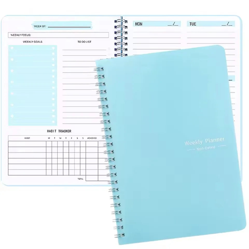 2026 Daily Planner 300 Sheets | Mental Health Fitness Tracker Goal Diary for Students & Teachers (School/Office Stationery)