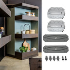 Kitchen Island With 180 360 Degree Rotating Bathroom Adjustable Unit Bookcase Corner Cabinet Multifunctional Storage Shelf