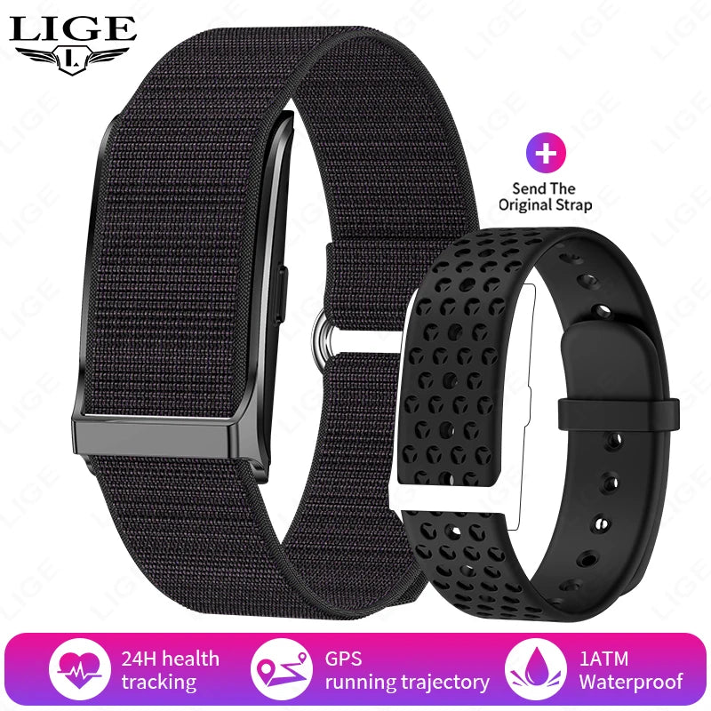 LIGE 2025 New Smart Watch Men Health Fitness Track Screenless Smart Wristband Wearable Sport Bracelet 1ATM Waterproof Smartwatch