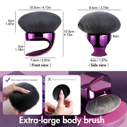 Beauty Blend & Blur Body Kabuki Brush Extra Large Vegan Bristles Self Tanner Brush Professional Blending Applicator Foundation