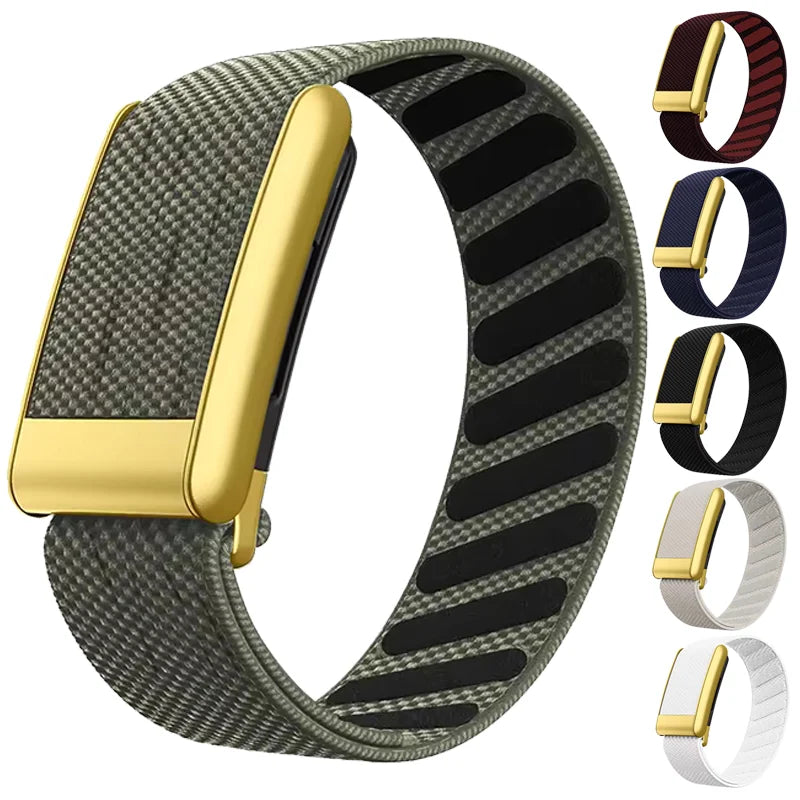 Official Nylon Fitness Band for Whoop 5.0/5.0 MG Strap Breathable Wearable Health Fitness Activity Tracker Straps Adjustable
