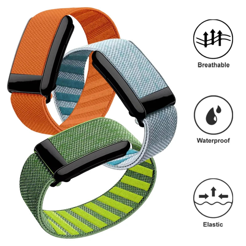 Stretchy Bands for Whoop 4.0 Adjustable Sport Comfort Nylon Elastic Braided Wristbands for Whoop 4.0 Wearable Health Fitness