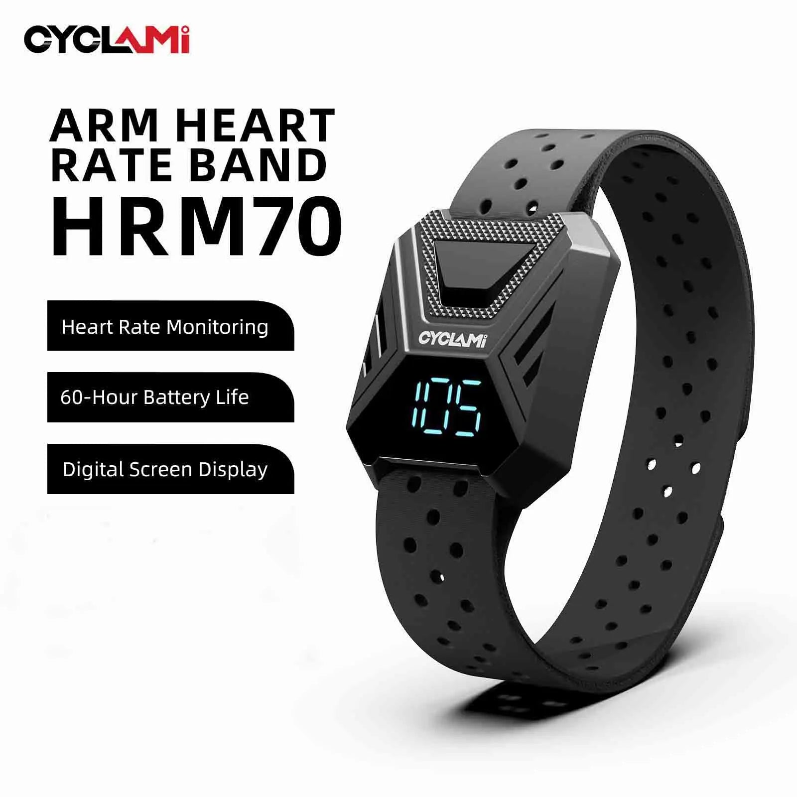 CYCLAMI Heart Rate Sensor Armband for Cycling, Running, Hiking, Bluetooth ANT+ Wireless Health Fitness Smart Bicycle Sensor