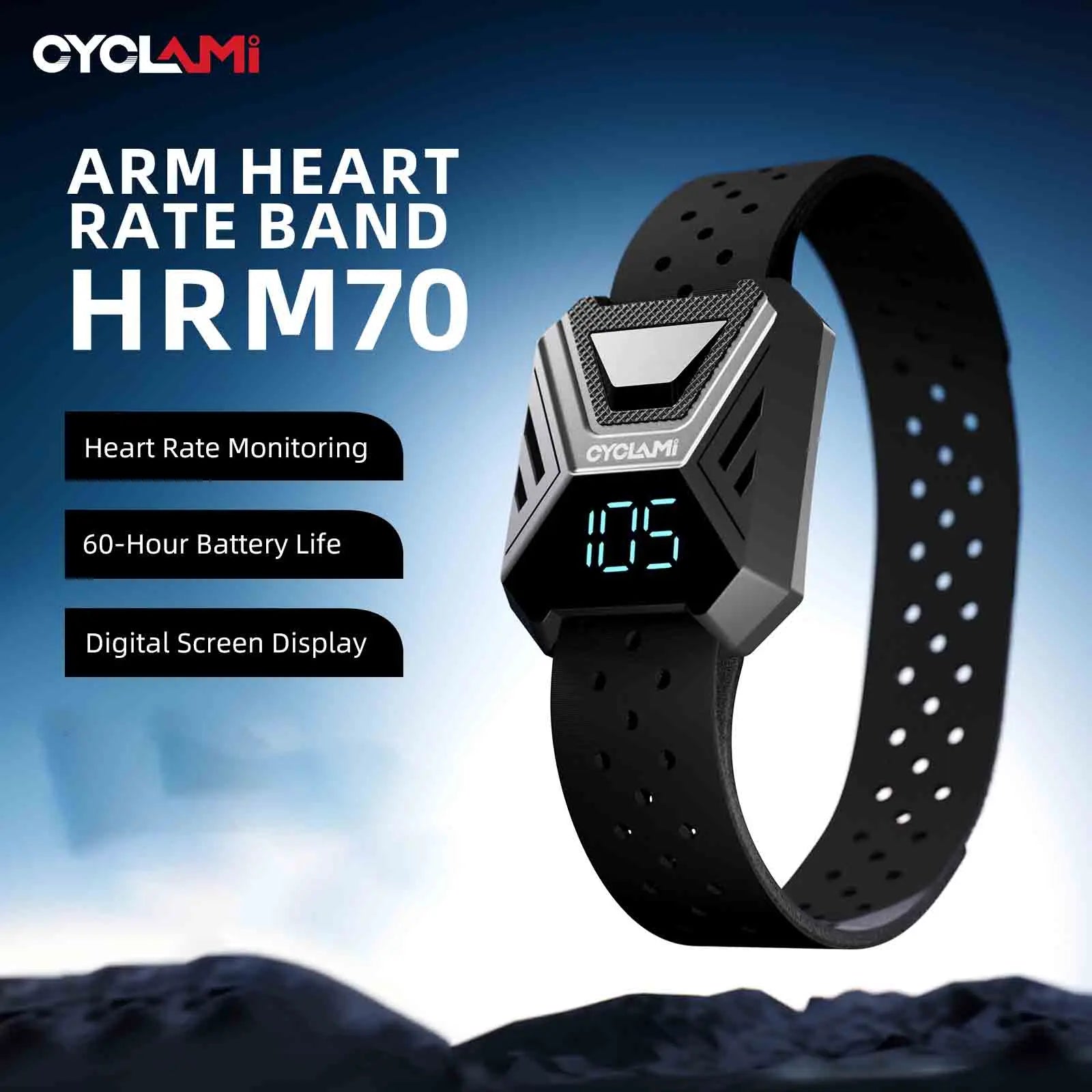CYCLAMI Heart Rate Sensor Armband for Cycling, Running, Hiking, Bluetooth ANT+ Wireless Health Fitness Smart Bicycle Sensor