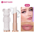 Beauty Glazed Bear Moisturizing Lipstick, Colored Lip Balm, Nourishing Lip Stick, Easy to Color, Watery