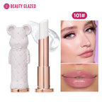 Beauty Glazed Bear Moisturizing Lipstick, Colored Lip Balm, Nourishing Lip Stick, Easy to Color, Watery