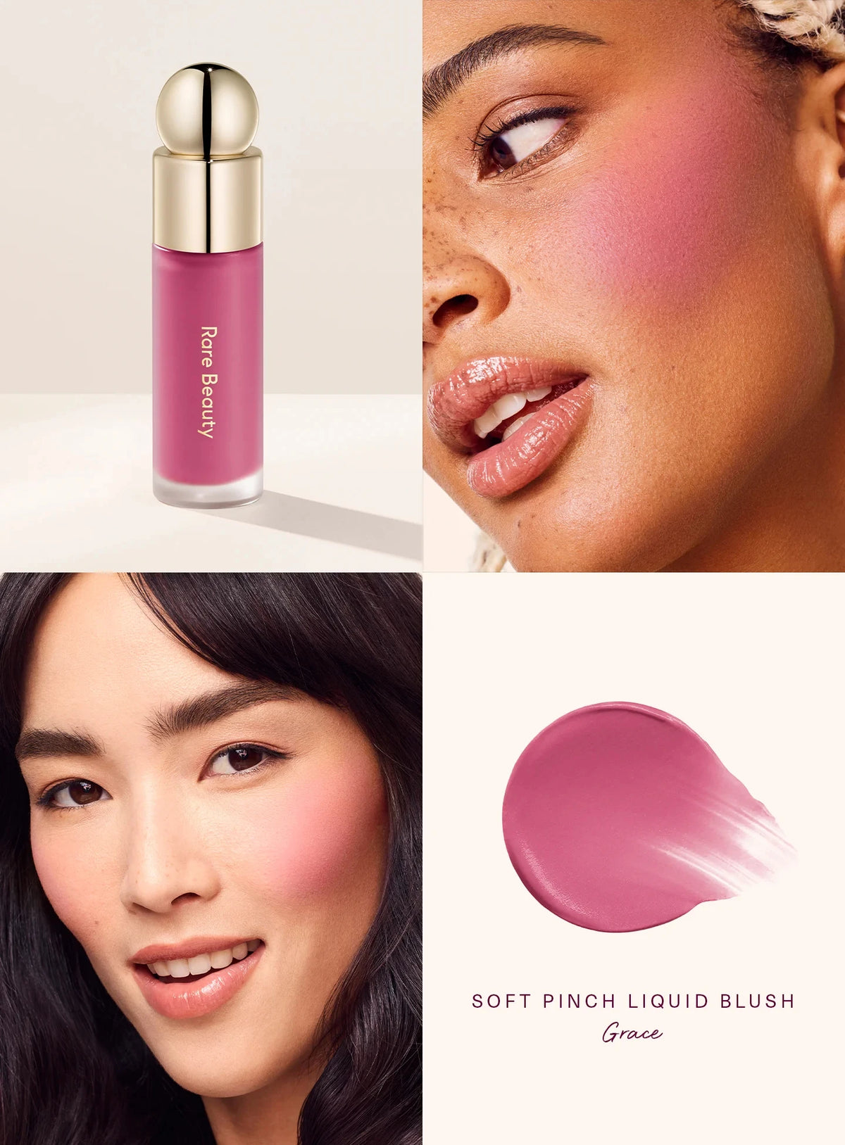 Rare Beauty Soft Pinch Liquid Blush Suitable Cheeks Waterproof and Long-Lasting Plump Suitable All Skin Color Natural Cosmetic
