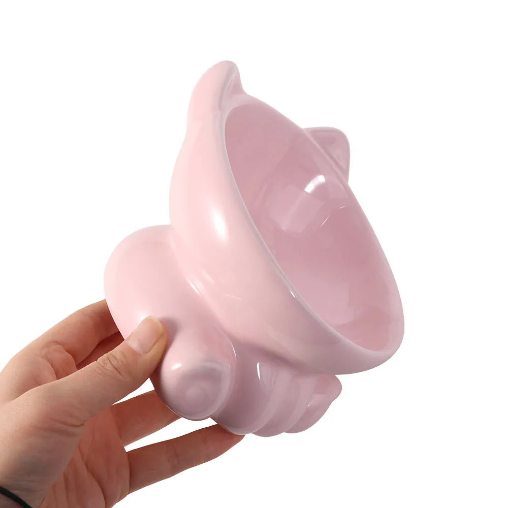 Supplies Drinking Eating Puppy Kitten Protection Cervical Pet Supplies Water Feeder Container Pet Feeding Bowl Cat Food Bowl