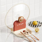 Kitchen Bear Pot Lid Rack, Countertop Style Spoon And Fork Storage Rack, Household Spatula Storage Rack, Can Drain Water