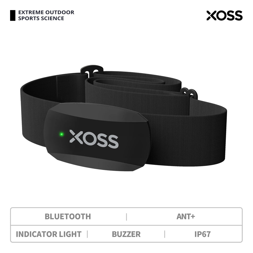 XOSS X2 Chest Strap Heart Rate Sensor Monitor Bluetooth ANT+ Wireless Health Fitness Smart Bicycle Sensor