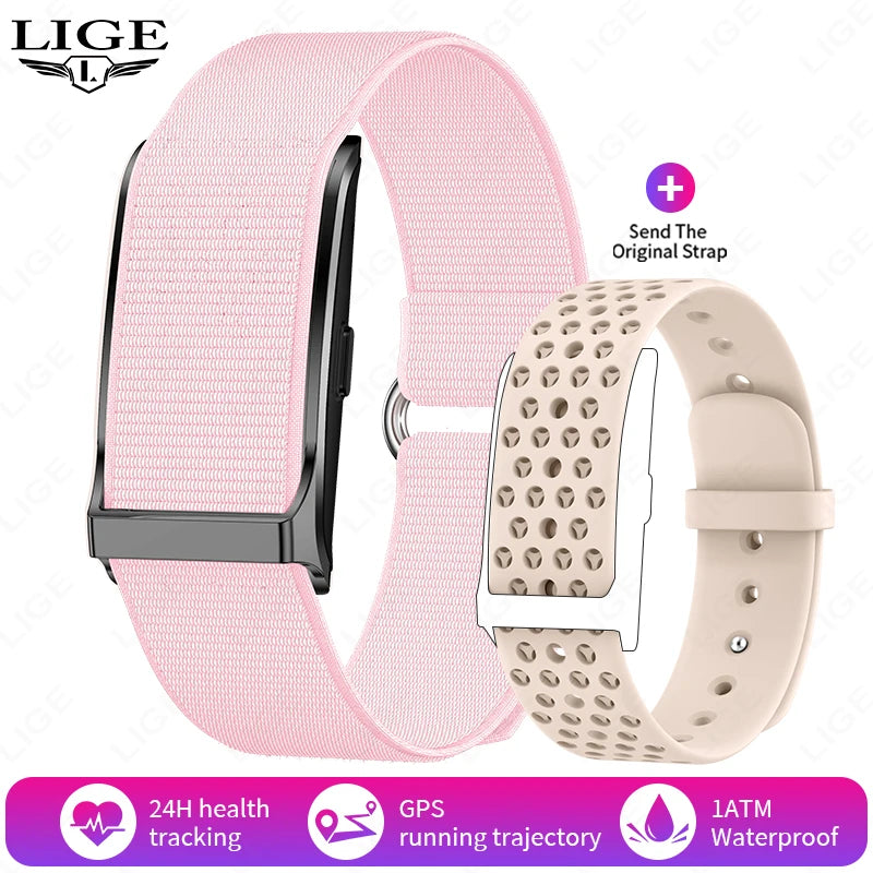 LIGE 2025 New Smart Watch Men Health Fitness Track Screenless Smart Wristband Wearable Sport Bracelet 1ATM Waterproof Smartwatch