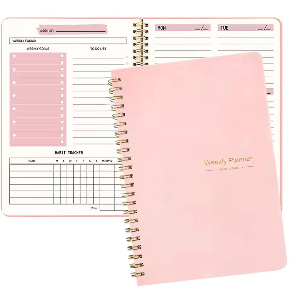 2026 Daily Planner 300 Sheets | Mental Health Fitness Tracker Goal Diary for Students & Teachers (School/Office Stationery)